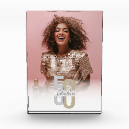 Bloque Para Fotos 50 y fabuloso cumpleaños elegante moderno