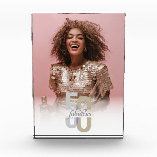 Bloque Para Fotos 50 y fabuloso cumpleaños elegante moderno