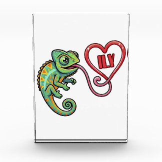 Bloque Para Fotos A Heart Drawn with a Chameleon's Tongue