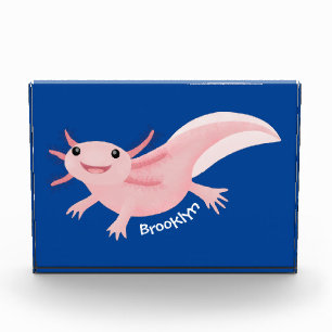 Bloque Para Fotos Aaxolotl lindo rosa feliz