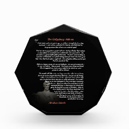 Bloque Para Fotos Abraham Lincoln - El discurso de Gettysburg