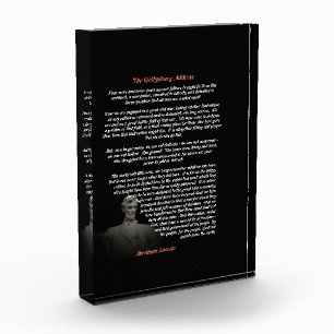 Bloque Para Fotos Abraham Lincoln - El discurso de Gettysburg