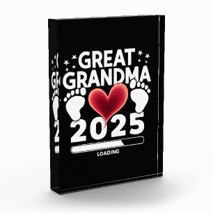 Bloque Para Fotos Abuela bisabuela Loading 2025 Anuncio de embarazo