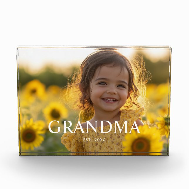Bloque Para Fotos Abuela Personalizada (Anverso)