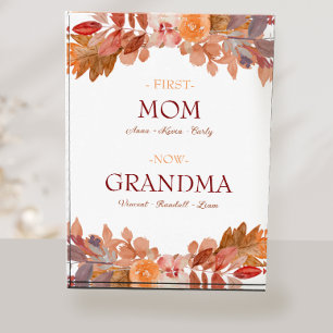 Bloque Para Fotos Abuela Personalizado floral de acuarela rusa