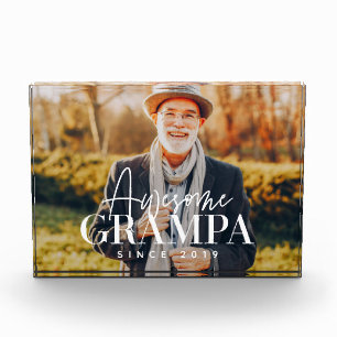 Bloque Para Fotos Abuelo Impresionante Desde 20XX Simple Elegante