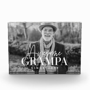 Bloque Para Fotos Abuelo Impresionante Desde 20XX Simple Elegante