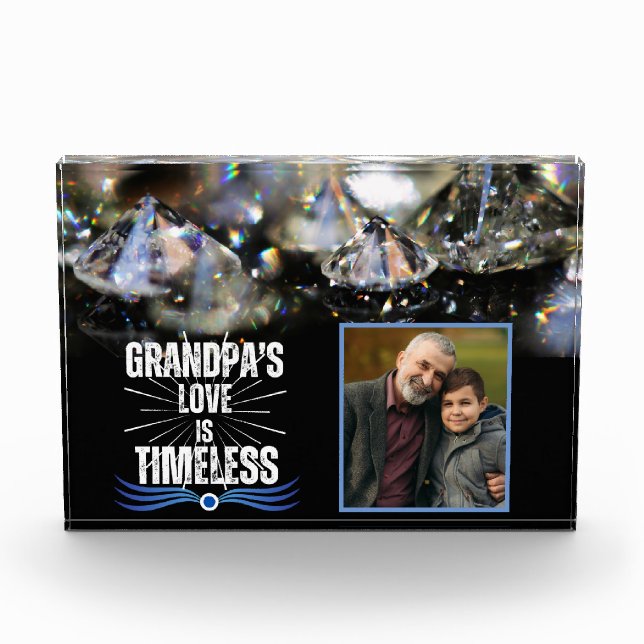 Bloque Para Fotos Abuelo moderno negro lindo abuelo 1-foto (Anverso)