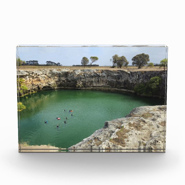 Bloque Para Fotos Acantilados de caliza y aguas esmeraldas (Anverso)