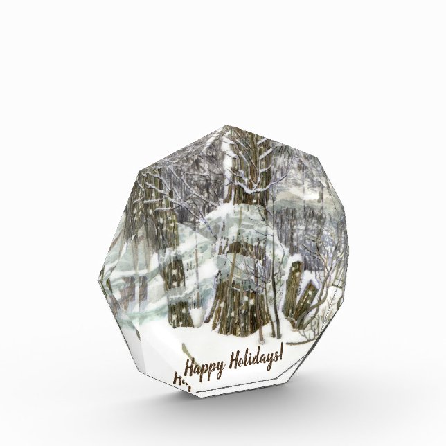 Bloque Para Fotos Acuarela de invierno (Izquierda)