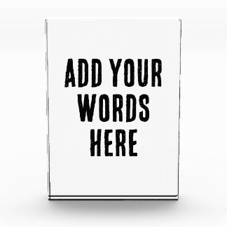 Bloque Para Fotos Add Your Words Here Custom Customized Personalized