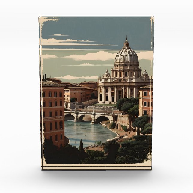 Bloque Para Fotos Afiche de Roma (Anverso)