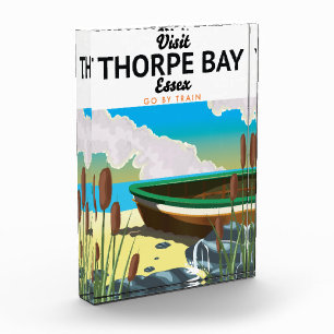 Bloque Para Fotos Afiche de viaje de la bahía de Thorpe Essex.