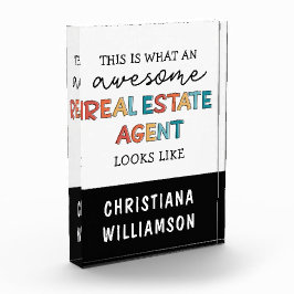 Bloque Para Fotos Agente inmobiliario personalizado Gracioso Realtor