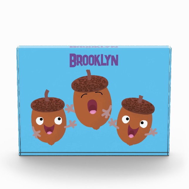 Bloque Para Fotos Agradables bellotas cantando personalizado para lo (Anverso)