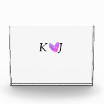 Bloque Para Fotos Agregar nombre de pareja letra boda rosa corazón b<br><div class="desc">Diseño</div>