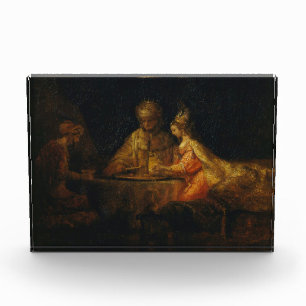 Bloque Para Fotos Ahasuerus Haman Esther Rembrandt Barroco bíblico