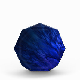 Bloque Para Fotos Alas místicas con plumas azules profundas