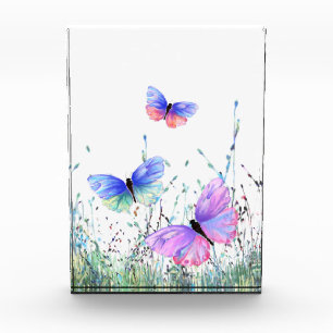 Bloque Para Fotos Alegría de primavera - Mariposas coloridas vuelan