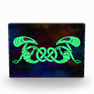 Bloque Para Fotos Aliens Entwined (Aliens and Celtic Knot)