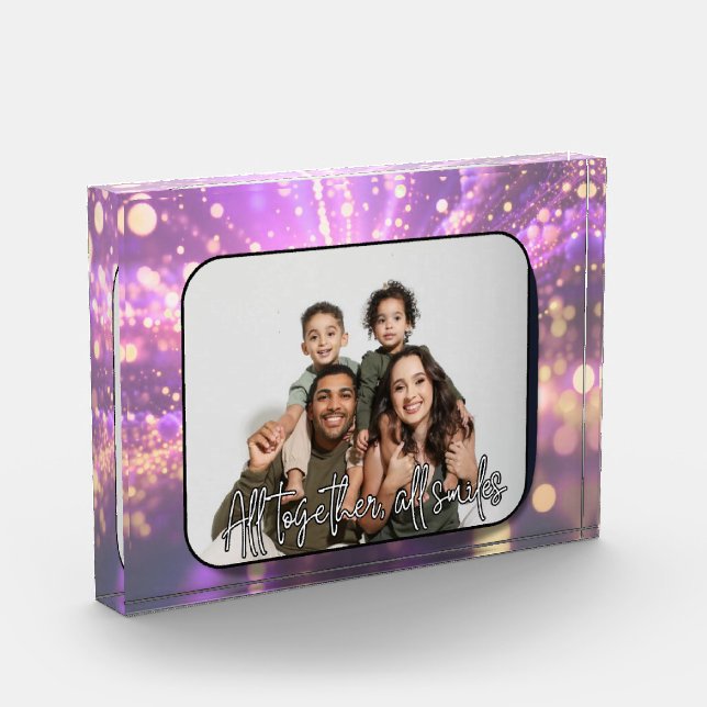 Bloque Para Fotos All Together All Smiles Custom Photo Block (Izquierda)