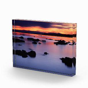 Bloque Para Fotos Amanecer en Black Point de Mono Lake