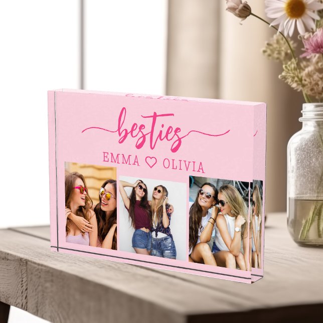 Bloque Para Fotos Amigos de Bestis Rosados Calientes 3 Collage de fo (Subido por el creador)