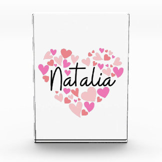 Bloque Para Fotos Amo a Natalia