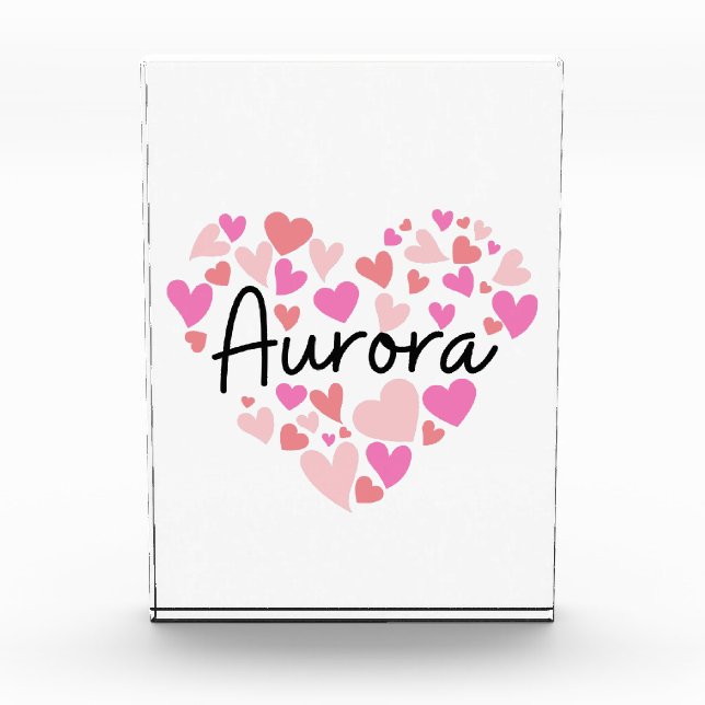 Bloque Para Fotos Amo Aurora (Anverso)