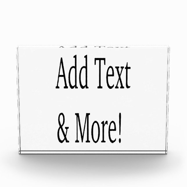 Bloque Para Fotos ¡Añadir texto y más! Personalizar Su Propio Person (Anverso)