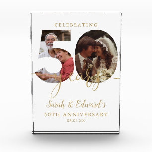 Bloque Para Fotos Aniversario de Bodas de Oro 2 