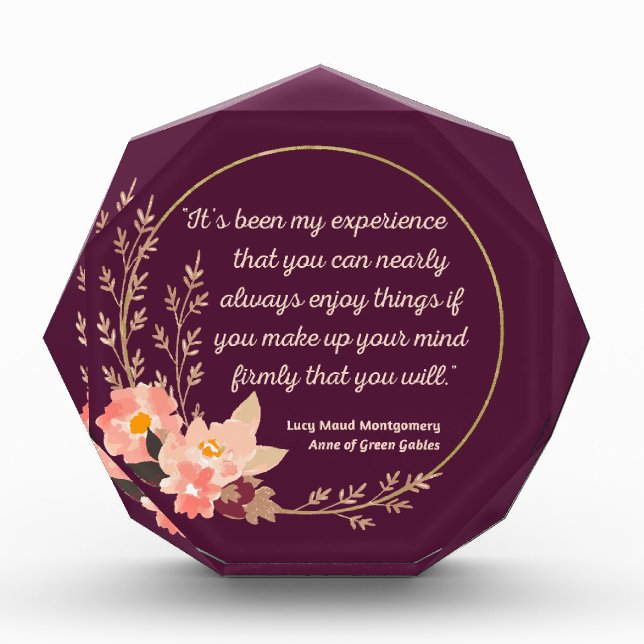 Bloque Para Fotos Anne De Green Gables Cita I - Estilo Cuto (Anverso)