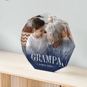 Bloque Para Fotos Año de abuelo de Grampa establecido