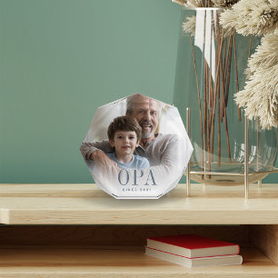 Bloque Para Fotos Año Opa Abuelo Establecido
