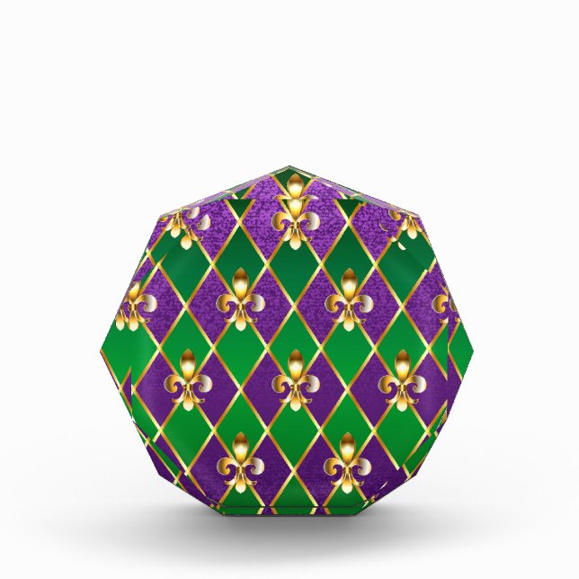 Bloque Para Fotos Antecedentes de joyas Mardi Gras (Anverso)