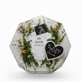 Bloque Para Fotos Anuncio de embarazo de flor silvestre regalo de re