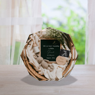 Bloque Para Fotos anuncio de embarazo de ultrasonido boho neutral