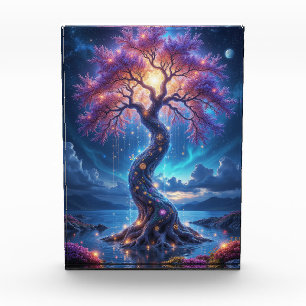 Bloque Para Fotos Árbol místico de vida y jardín celeste