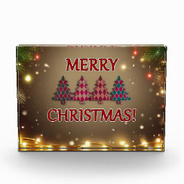 Bloque Para Fotos Árboles navideños controlados