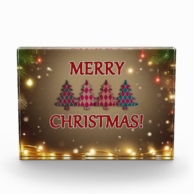 Bloque Para Fotos Árboles navideños controlados (Anverso)