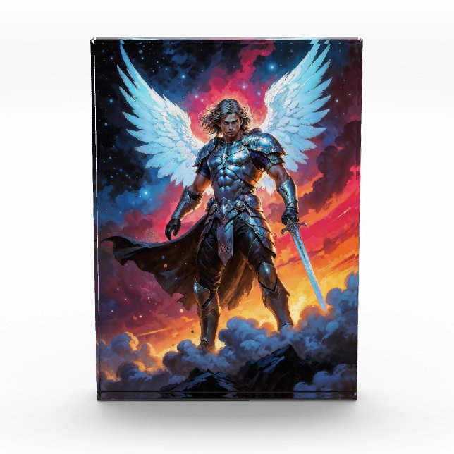 Bloque Para Fotos Arcángel Miguel Gloryblade (Anverso)