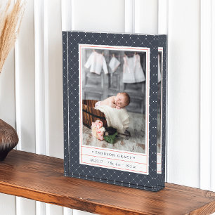 Bloque Para Fotos Armada punteada   Estadísticas de nacimiento y