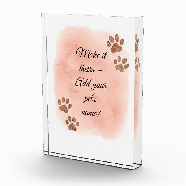 Bloque Para Fotos Arte de pared Mascota personalizado - Desi elegant (Derecha)