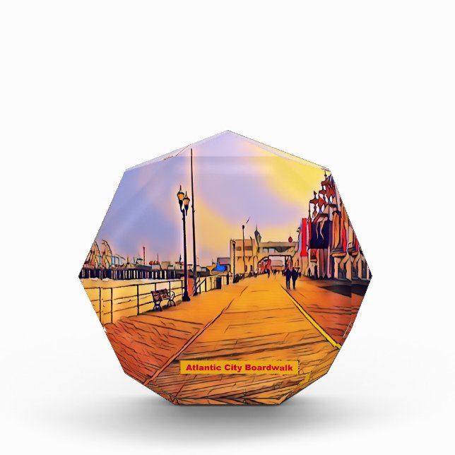 Bloque Para Fotos Arte pop en la playa de Atlantic City (Anverso)