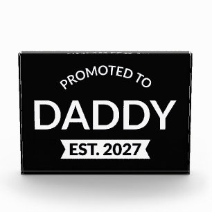 Bloque Para Fotos Ascendido a Papá Estimado 2027 Anuncio de Nuevo Pa