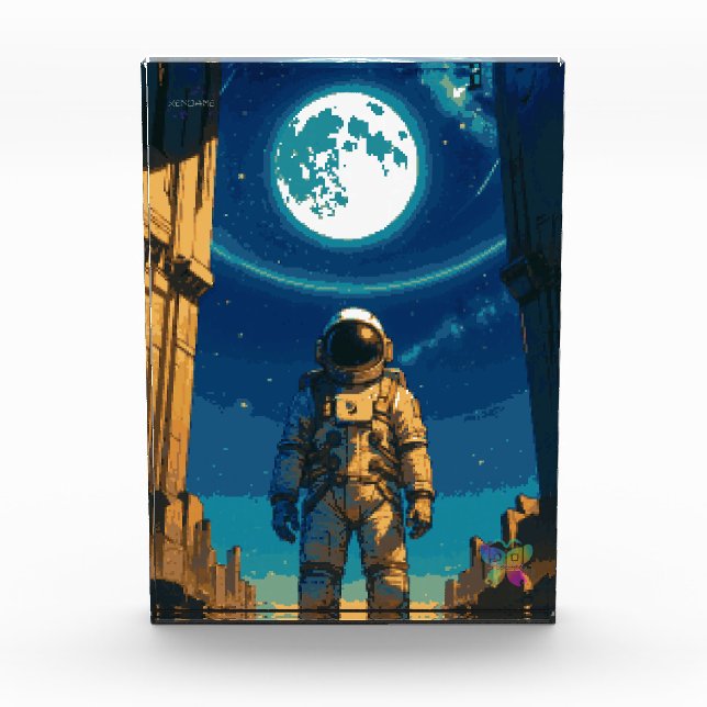 Bloque Para Fotos Astronaut Beneath the Celestial Gate (Anverso)