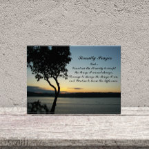 Atardecer de oración de la Serenidad inspiradora