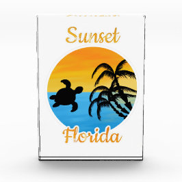 Bloque Para Fotos Atardecer en Florida
