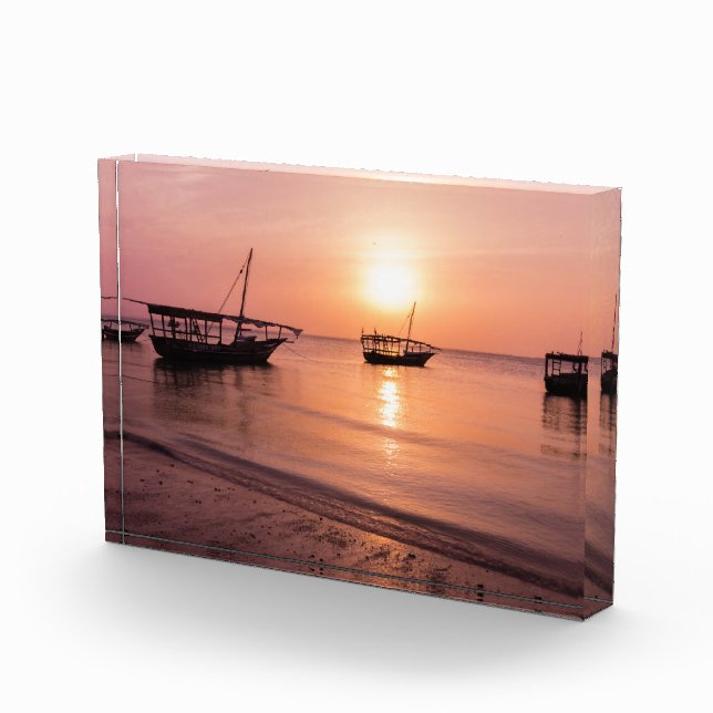 Bloque Para Fotos Atardecer en Zanzíbar (Derecha)