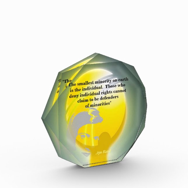 Bloque Para Fotos Ayn Rand Quote On The Smallest Minority Photo Bloc (Izquierda)